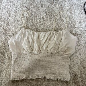 La Hearts Cream Camisole Top with Delicate Straps